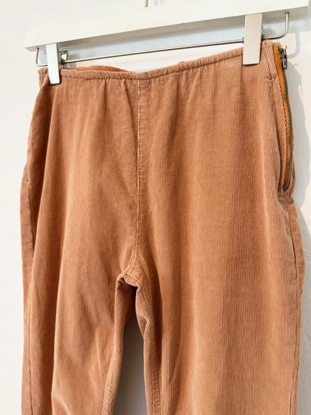 We The Free Pants Size 27 Cognac Brown Corduroy‎ Slim Flare Western Forest Fairy